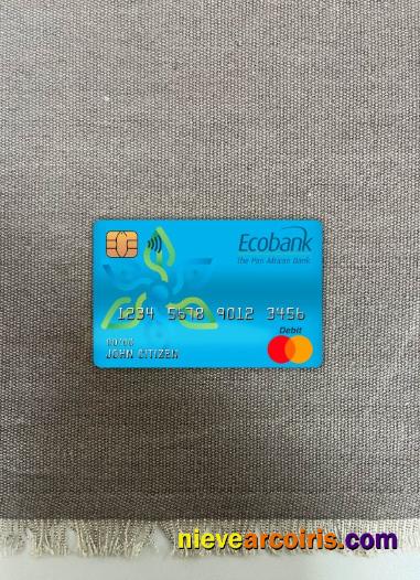 Cameroon Ecobank bank master debit card photolook